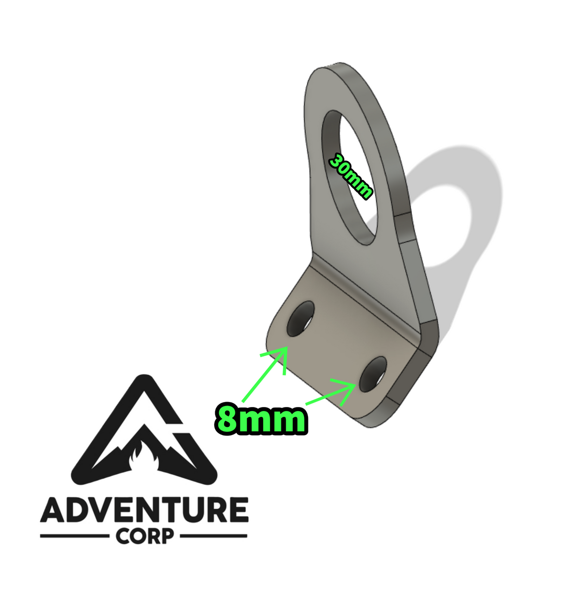 Universal 2 Bolt Tie Down Point 45 degrees Adventure Corp