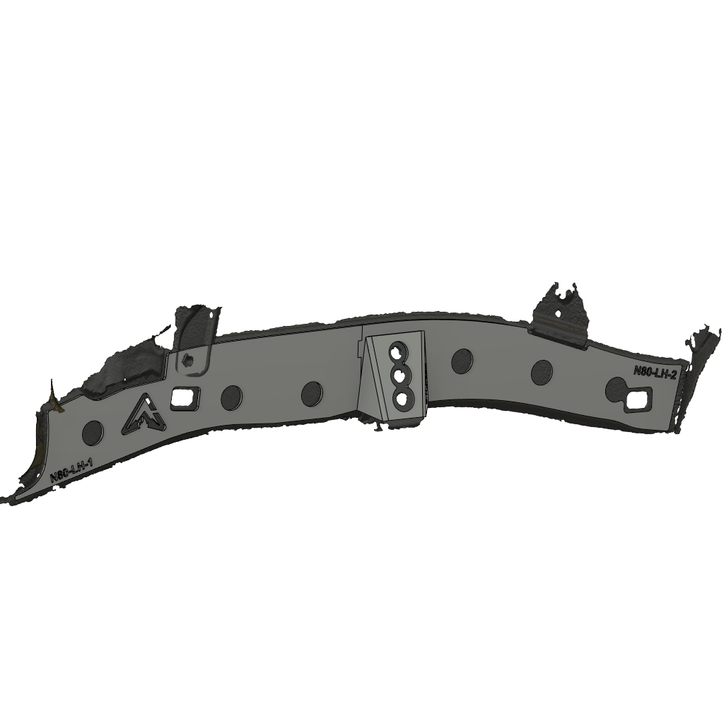 N80 Dual Cab WeldOn Rear Chassis Brace Plates Adventure Corp