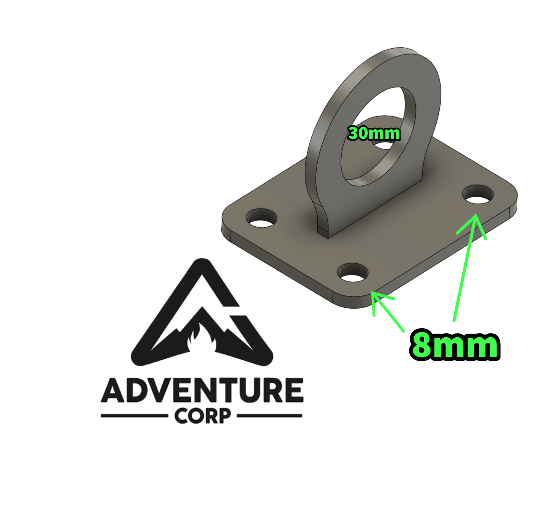 Universal 4 Bolt Tie Down Point Adventure Corp