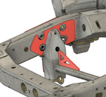 80/105 Series LandCruiser Steering Box Brace Kit – 5mm Steel Reinforcement Plates (Longer Bolts Required)