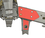 80/105 Series LandCruiser Steering Box Brace Kit – 5mm Steel Reinforcement Plates (Longer Bolts Required)
